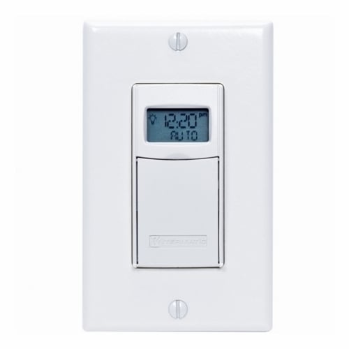 EI600WC Astronomic Digital Decorator Electronic In-Wall Timer, 1 min to 7 days Setting, 120 to 127 VAC, 12 to 18 VDC, 1 hp, 1NO 1 Form A SPST Contact, 1 Poles