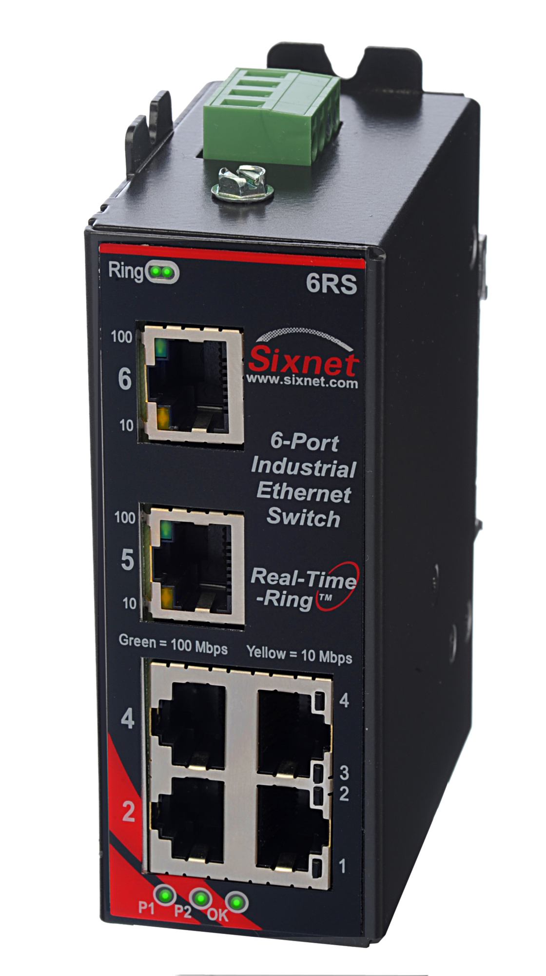 SLX-6RS Industrial Ethernet Ring Switch with Monitoring 