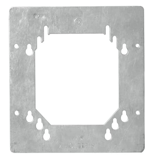 SVX Steel City Pre-Fabricated Adapter Plate, For Use With 4 in or 4-11/16 in Square Boxes, Square Shape, Steel, Silver
