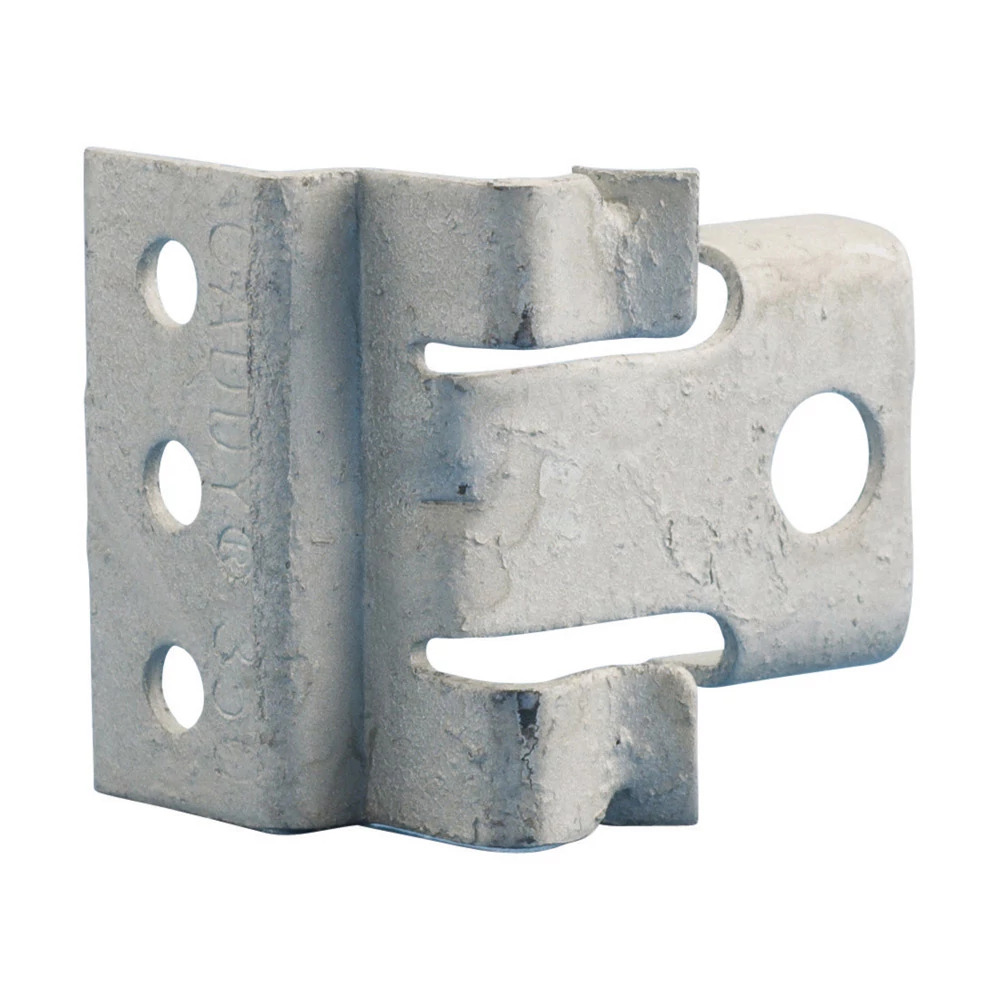 350 Screw-On Box Support, 4 in, 4-11/16 in Square Box, Stud Mount, Spring Steel