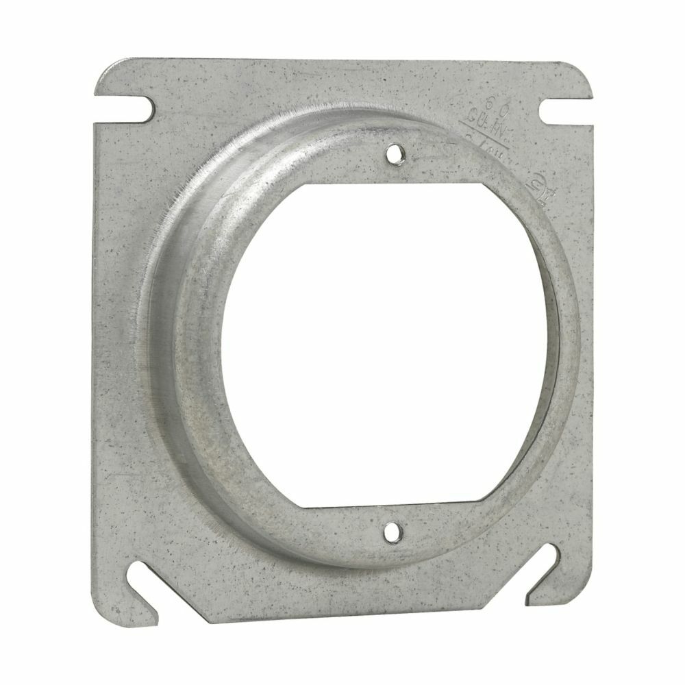 TP477 Thepitt Box Cover With 2-3/4 in Ears, 4 in L x 4 in W, Open/Raised Surface Cover, Steel