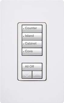 RRD-HN4S-BL seeTouch LED+ Hybrid Keypad for RA3 Systems, 100W LED, 4 Scene with Raise/Lower, Neutral Required, 120V, Black