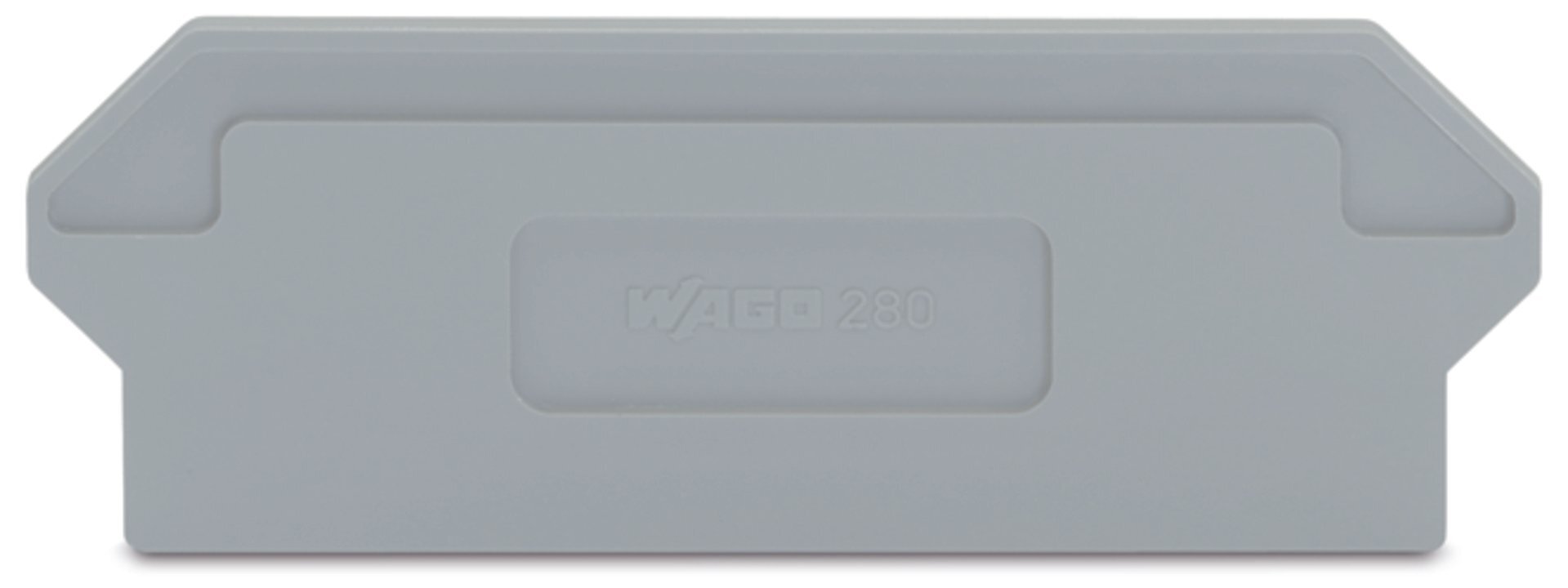 280-337 Separator Plate, For Use With Rail Mounted, Polyamide, Gray