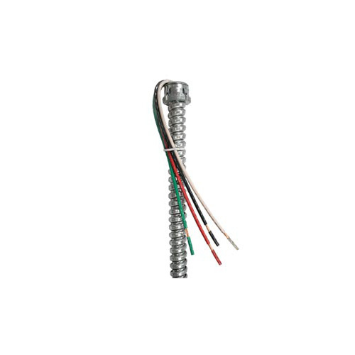 EPW1864SAD Fixture Whip, (4) 18 AWG Solid Conductor, 6 ft L, 120 V AC