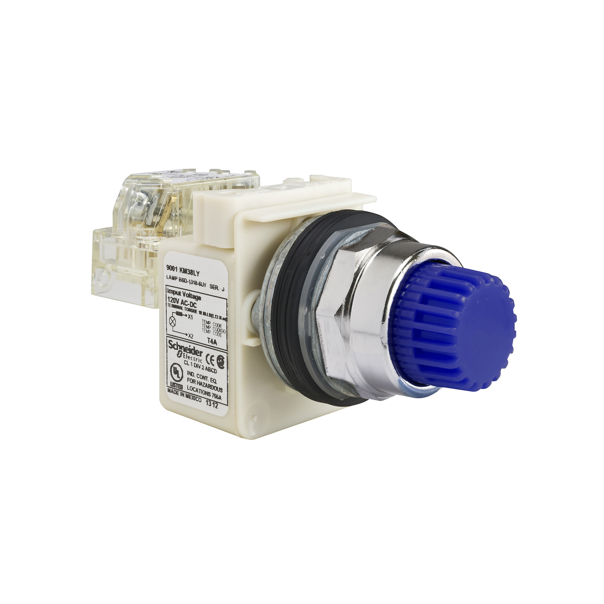 9001K2L38LLLH13 9001K Series Illuminated Push-Button, "