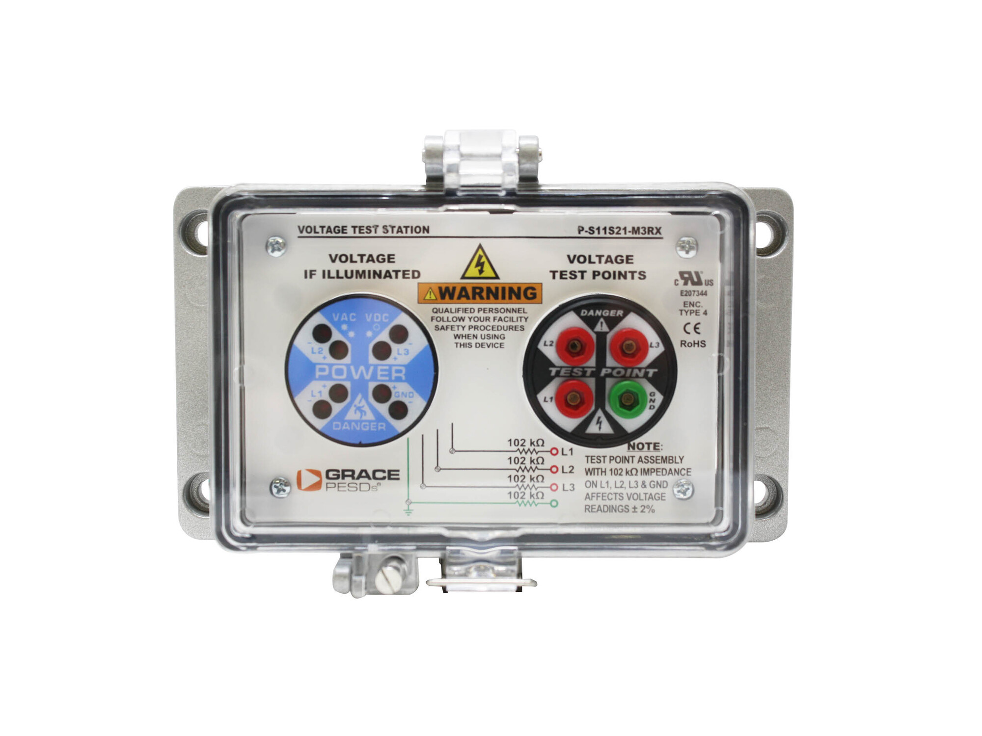 P-S11S21-M3RX Voltage Test Station, 600 V AC Max Working