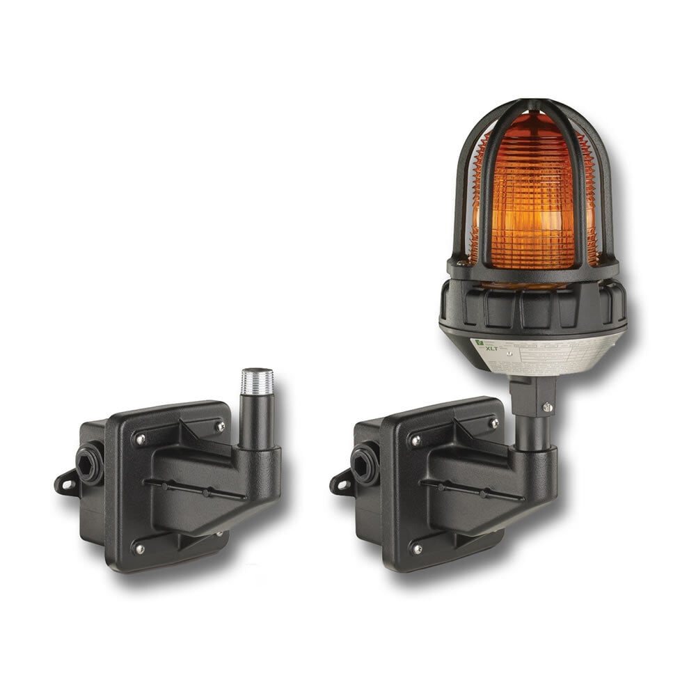 LHWB Rectangular Wall Mounting Kit, For Use With Stationary Warning Light, Cast Aluminum