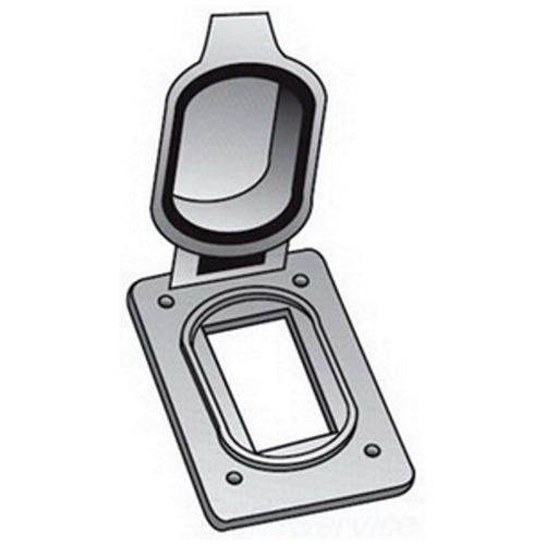 FS-1-GFCA Type FS-1 Cast Device Box Cover With Lid, Aluminum