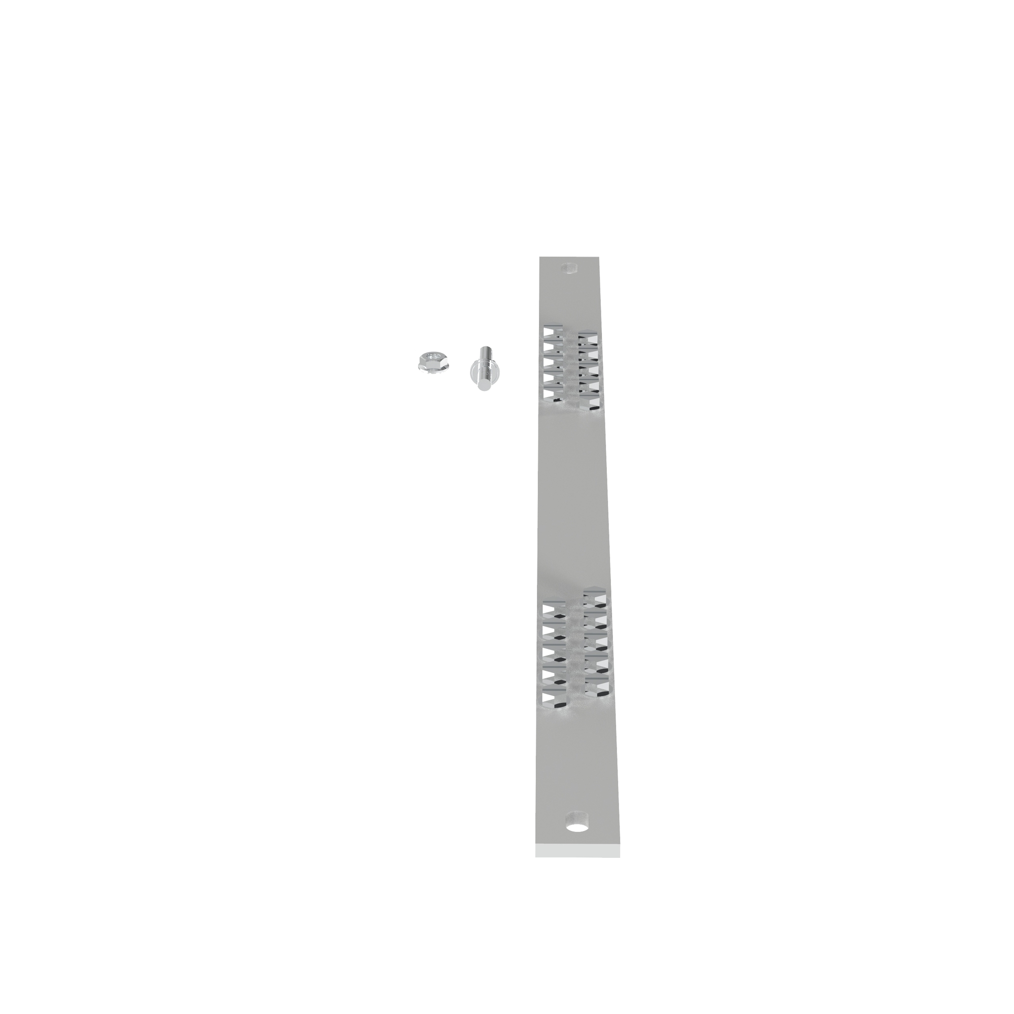 RGRB19CN StructuredGround Grounding Busbar Kit, 19 in L, 20 Holes, Copper