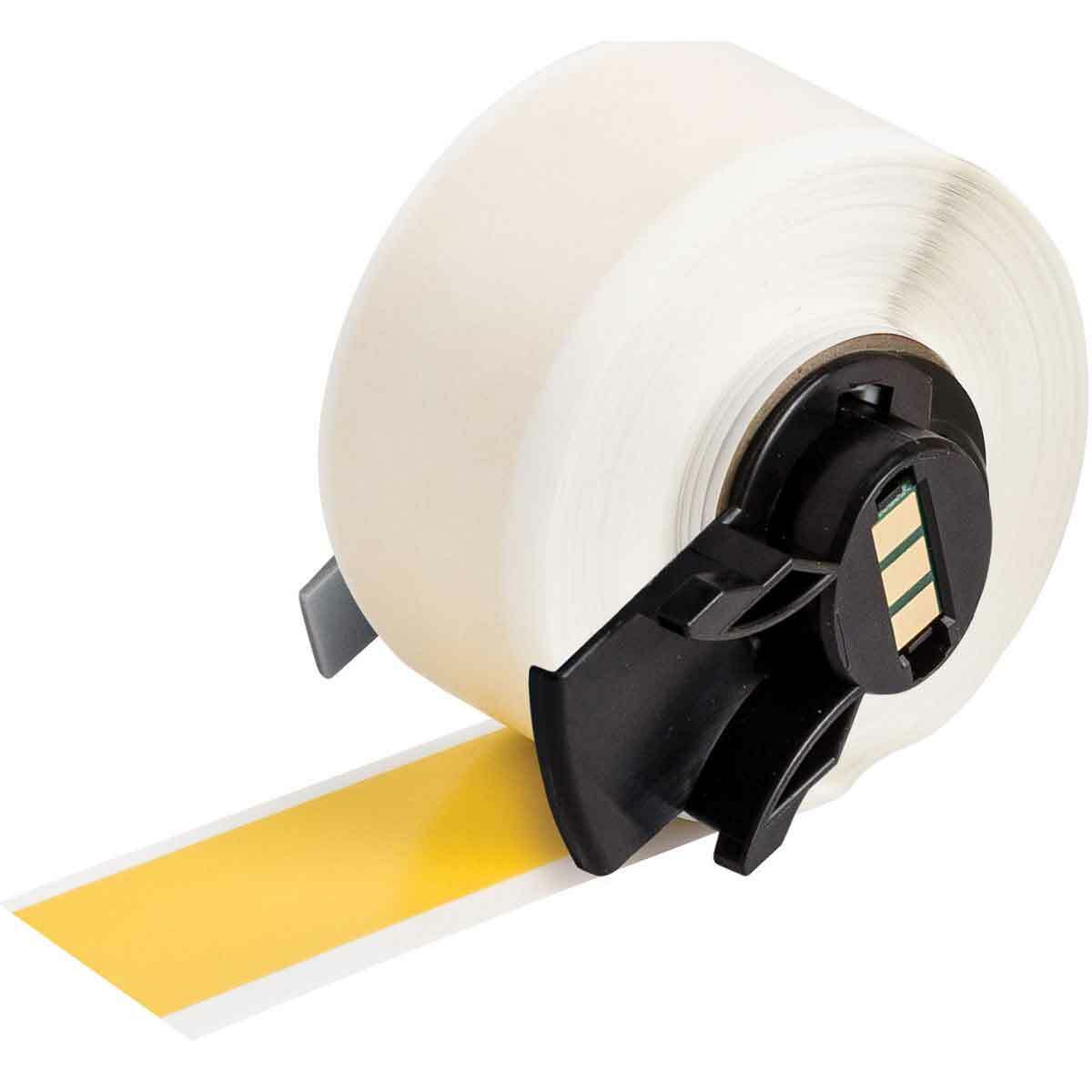 M6C-500-439-YL Multi-Purpose Label Tape, 50 ft L x 0.5 in W, Yellow, Vinyl