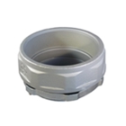 Straight Insulated Throat Hub; 5 Inch, Malleable Iron, Zinc Electroplated, Chromate and Epoxy Powder-Coated