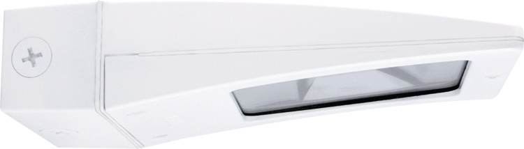 WPLED13W Wallpack,) LED Lamp, 15 W Fixture, 100 to 240/277 VAC, White Housing