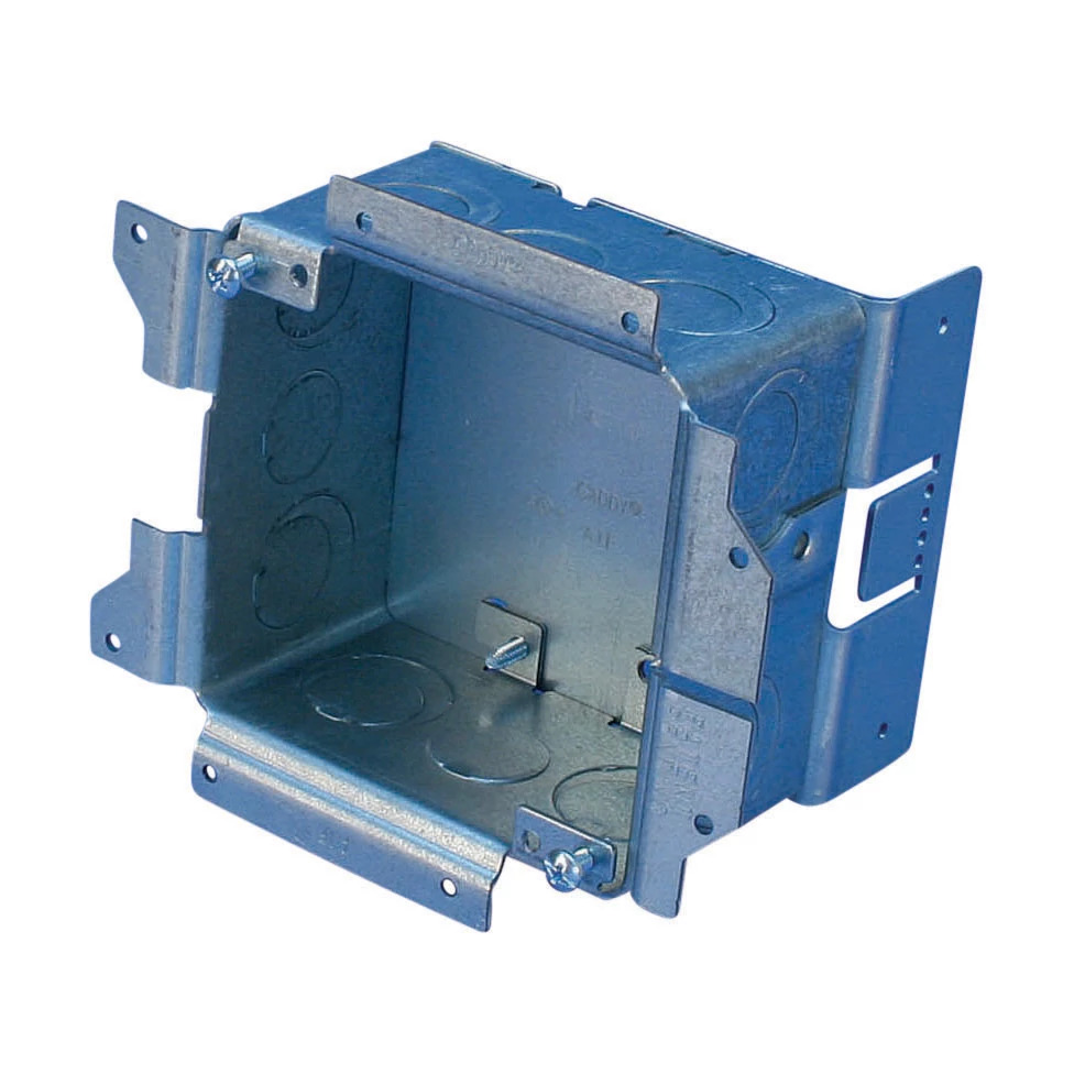 A1SF0N All-in-One Electrical Box, Steel, 32.8 cu-in Capacity, 19 Knockouts, 5-3/4 in W x 3-5/8 in D x 5-1/8 in H