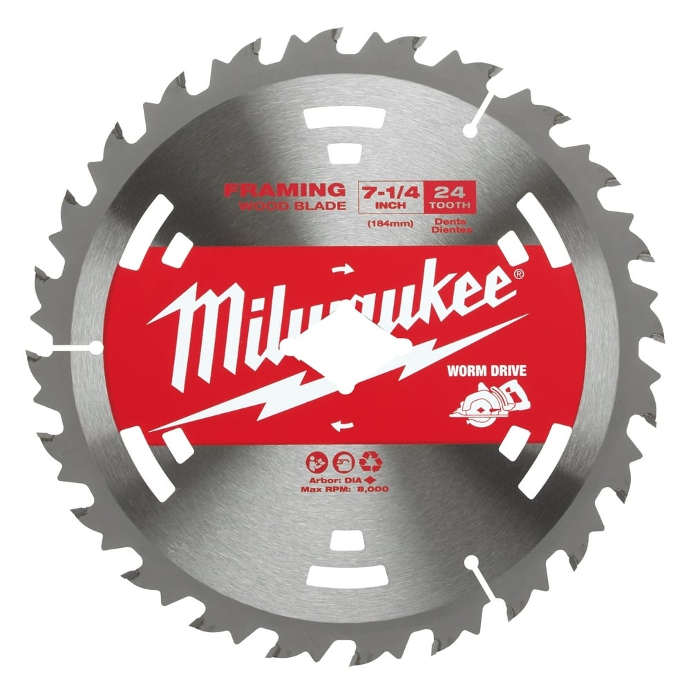 48-40-1713 Thin Kerf Blade, 5/8 in Arbor, 24 Teeth