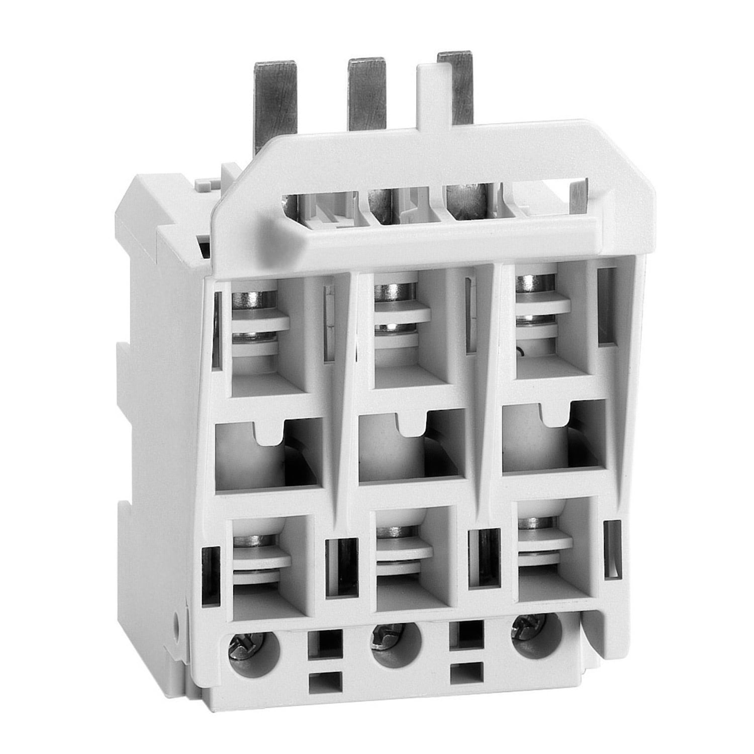VLSFH1UL TeSys Vario 3-Pole Class CC Fuse Holder, For Use With VLS3P016R1-VLS3P032R1 Disconnect Switch, -25 to 55 deg C