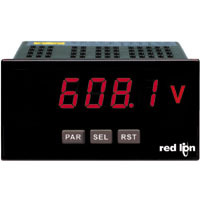 PAXLA0U0 Universally Powered DC Volt/Current/Process Meter With Dual Relay Output, 200 mV to 200 V DC Measuring, 3.8 in L x 4.1 in W x 1.95 in H, Flame Resistant Case, 0.1 % Accuracy, LED Display