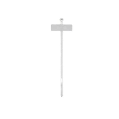 TY51M Ty-Rap Cable Tie With Identification Tag, 3.6 in L x 0.1 in W x 0.04 in THK, Natural, Nylon/Polyamide 6.6