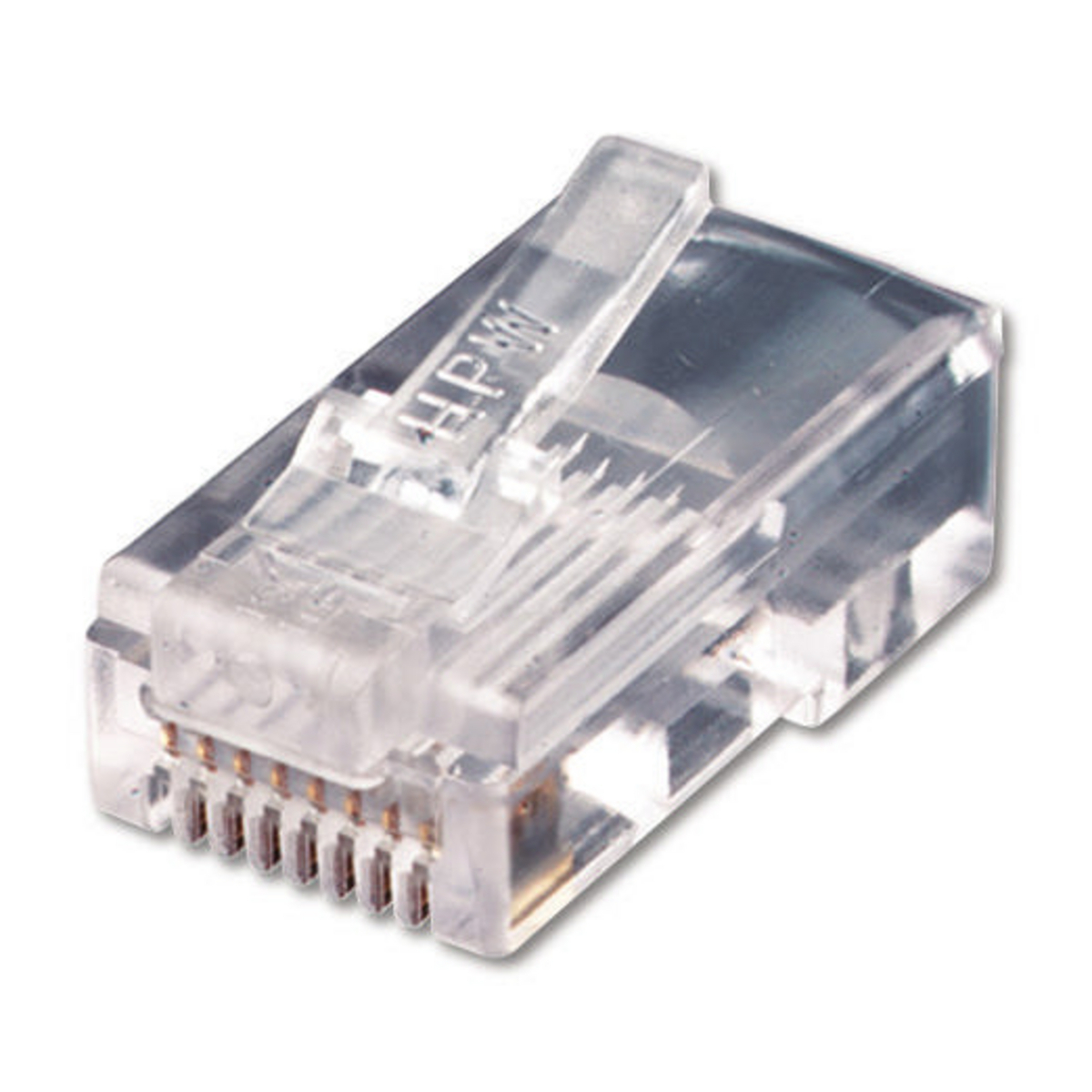 BRMOD4P25N BR Series 6-Position 8-Contact Shielded Modular Plug, Plastic, Black