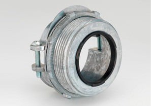 686-DCI2 Bridgeport Cable Connector, 2 in Trade, 1 Conductors, 1-3/4 to 2 in Cable Openings, Die-Cast Zinc