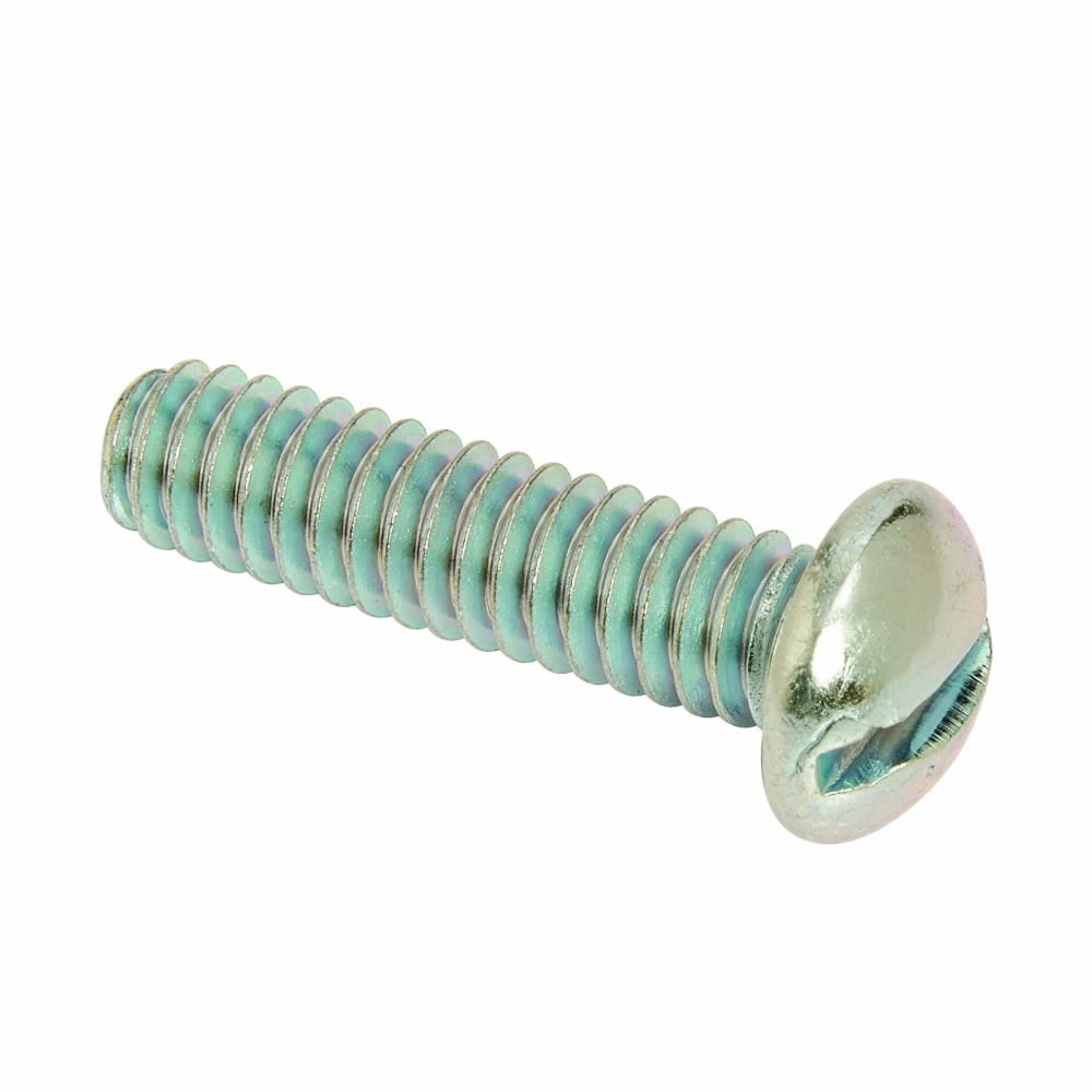 SRHM1/4X1ZN SRHMS Machine Screw, 1/4 in Thread, Slotted Drive, Round Head, UNC Thread