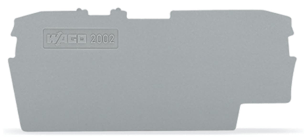 2002-1691 Half Sine End and Intermediate Plate, Polyamide, Gray