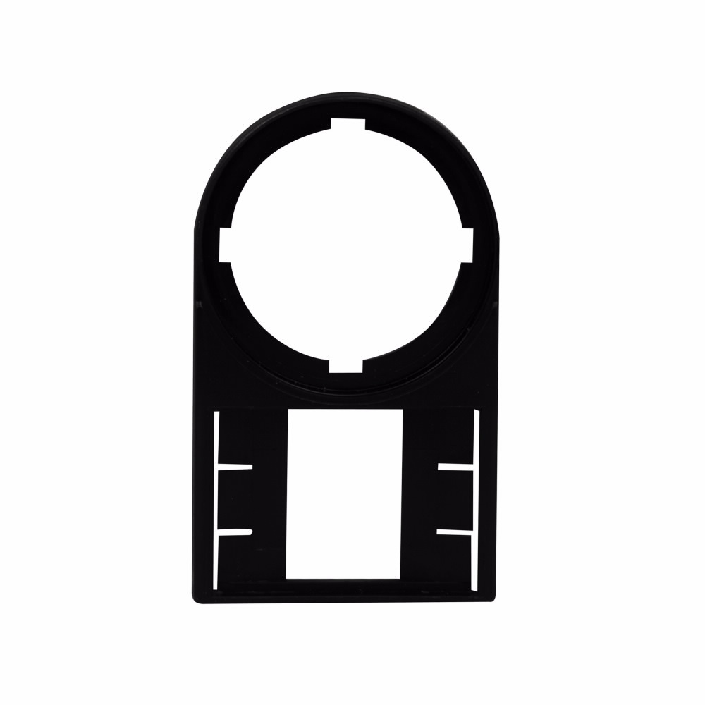 M22S-ST-X Legend Plate Holder With Shunt Trip, For Use With M22 Series 22.5 mm Modular Pushbutton Switch, IP66, NEMA 4X/13 Enclosure Rating, Plastic, Black