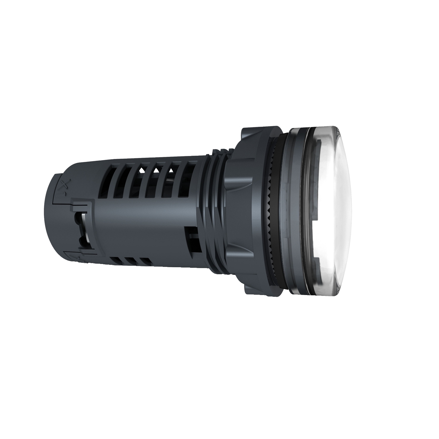 XB5EVG1 Harmony XB5 Series Monolithic Pilot Light, 110/120 V AC, 18 mA, Plain Lens, Panel Mount