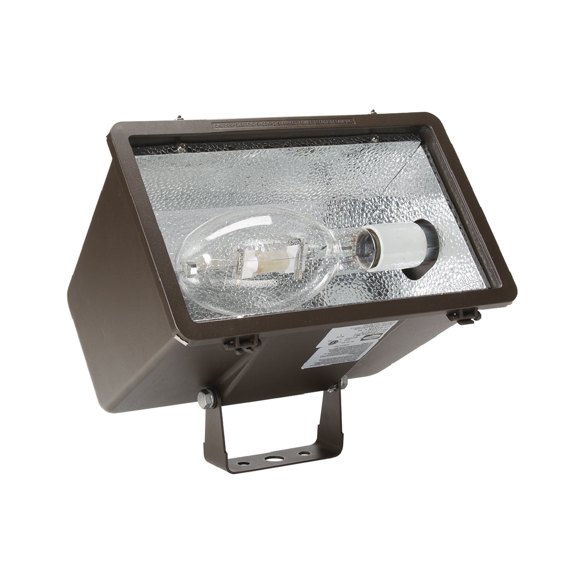 MHSY250P8 MHS Miniliter V Compact Wide Beam Floodlight Fixture, (1) Metal Halide Lamp, 120/208/240/277 V AC, Dark Bronze/Powder Painted Housing