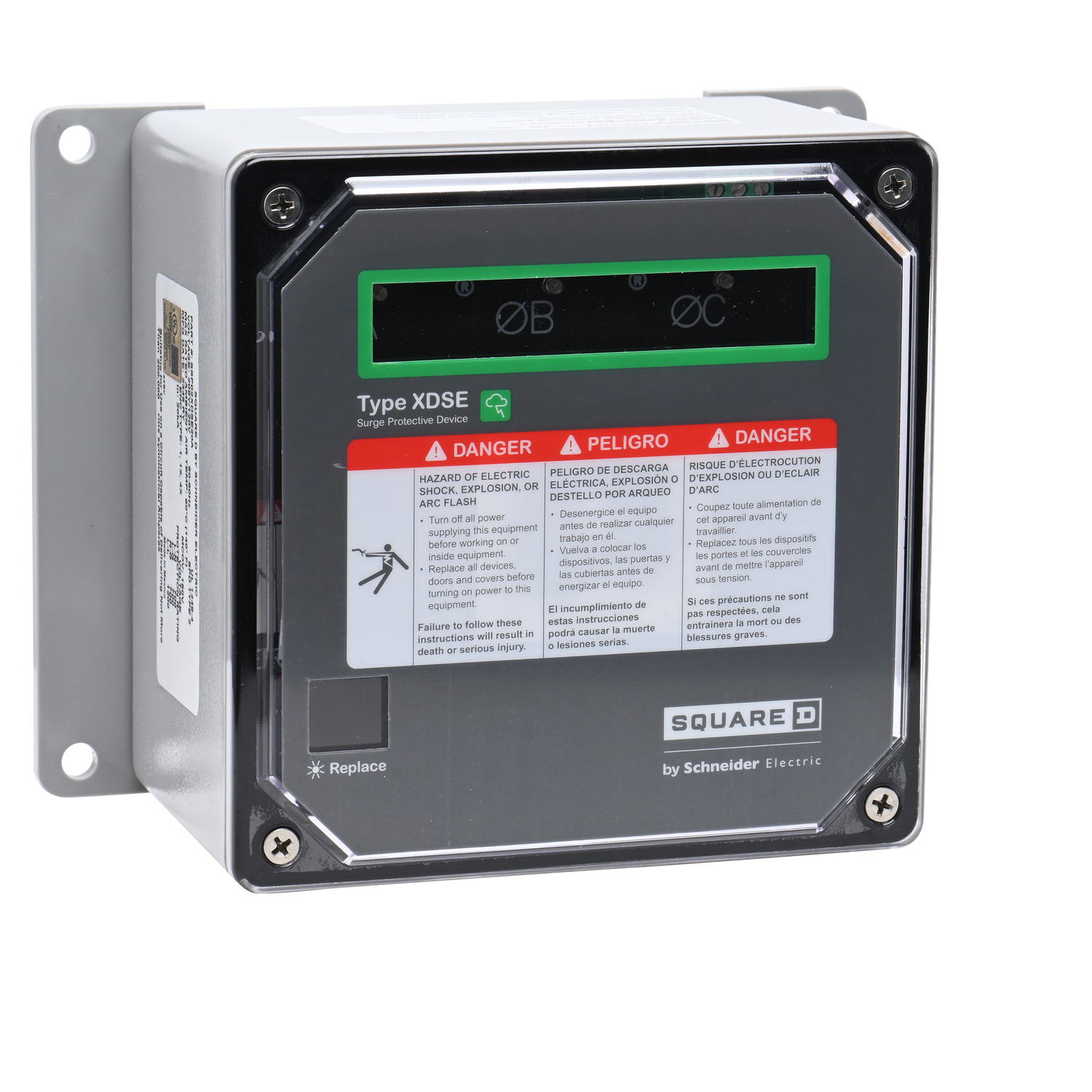 SSP02XDSE20A Surgelogic Type 2 Surge Protective Device, 208Y/120 V AC, 3 ph