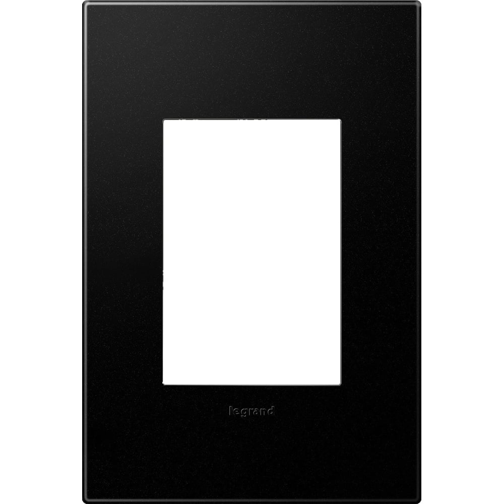 AWP1G2GR6 Adorne 2-Module Designer Standard Wall Plate, 1 Gangs, 3.45 in W x 5.13 in H, Plastic