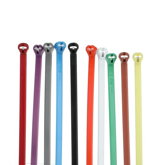 TY525M-CLRS Ty-Rap Standard Cable Tie, 7.2 in L x 0.19 in W x 0.05 in THK, Nylon/Polyamide 6.6, Natural