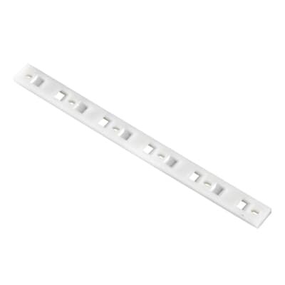 TC1102 Ty-Rap Multiple-Bundle Mounting Strip, Threaded Mount, 0.19 in W Tie, Nylon 6.6/Polyamide, Natural