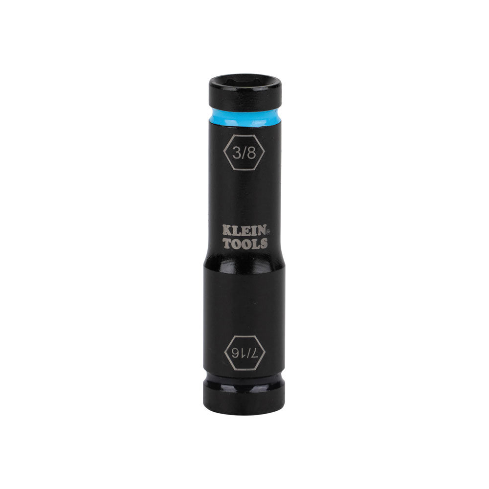 66077 Flip Socket, Cross Hole Style, 1/4, 1/2 in Drive Square Drive, 7/16, 3/8 in Socket Impact Socket, 6 Points