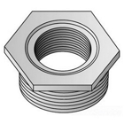OZ-Gedney Type 300R Hex Reducing Bushing, Size: 1 X 1/2 IN, Malleable Iron, Finish: Zinc Electroplated, Connection: Threaded, 1-5/8 IN Width Across Corners, 11/16 IN Thread Length, Flange Thickness: 5/32 IN, Third Party Certification: UL File Number