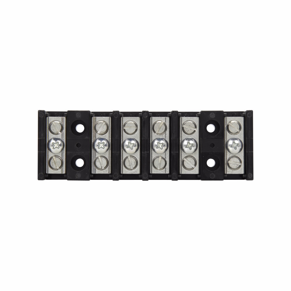 Eaton Bussmann series power terminal block, 600 Vac, 600 Vdc, 115A, Power terminal block, Six-pole, SCCR: 10 kA