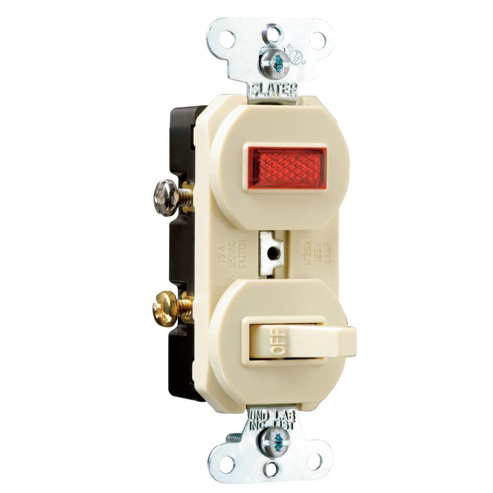 692I Non-Grounding Combination Switch/Receptacle, 120/125 VAC, 15 A