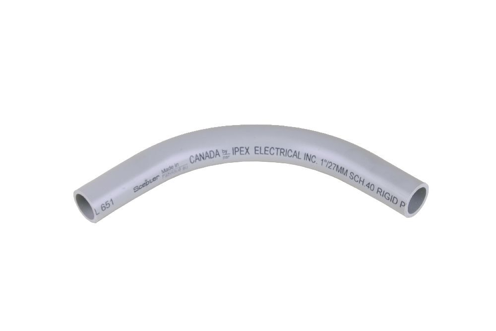 1"x90D PVC STD ELBOW SPxSP SCH40 SCEPTER/KRALOY