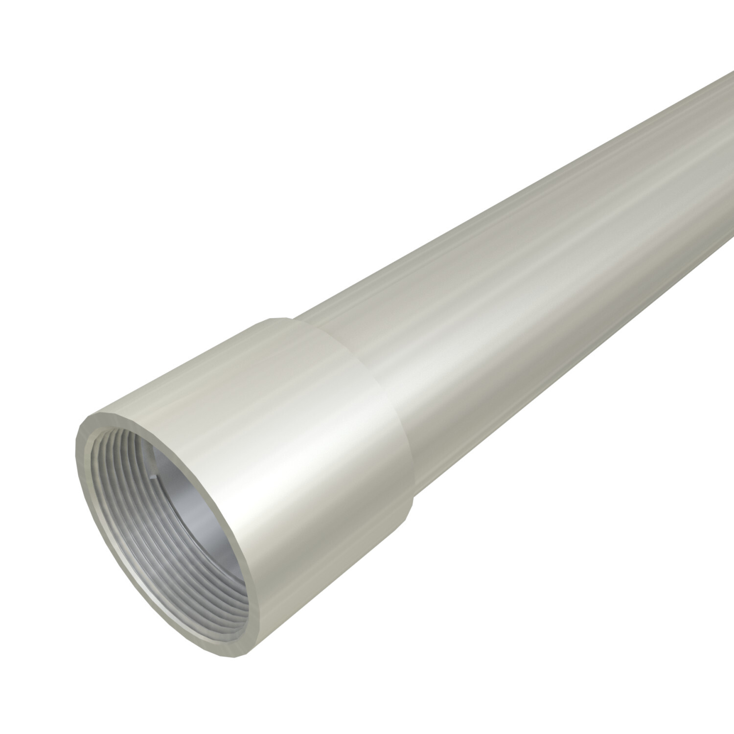 732304 Rigid Conduit, 1-1/2 in Trade, 1.9 in OD, 10 ft L, Aluminum
