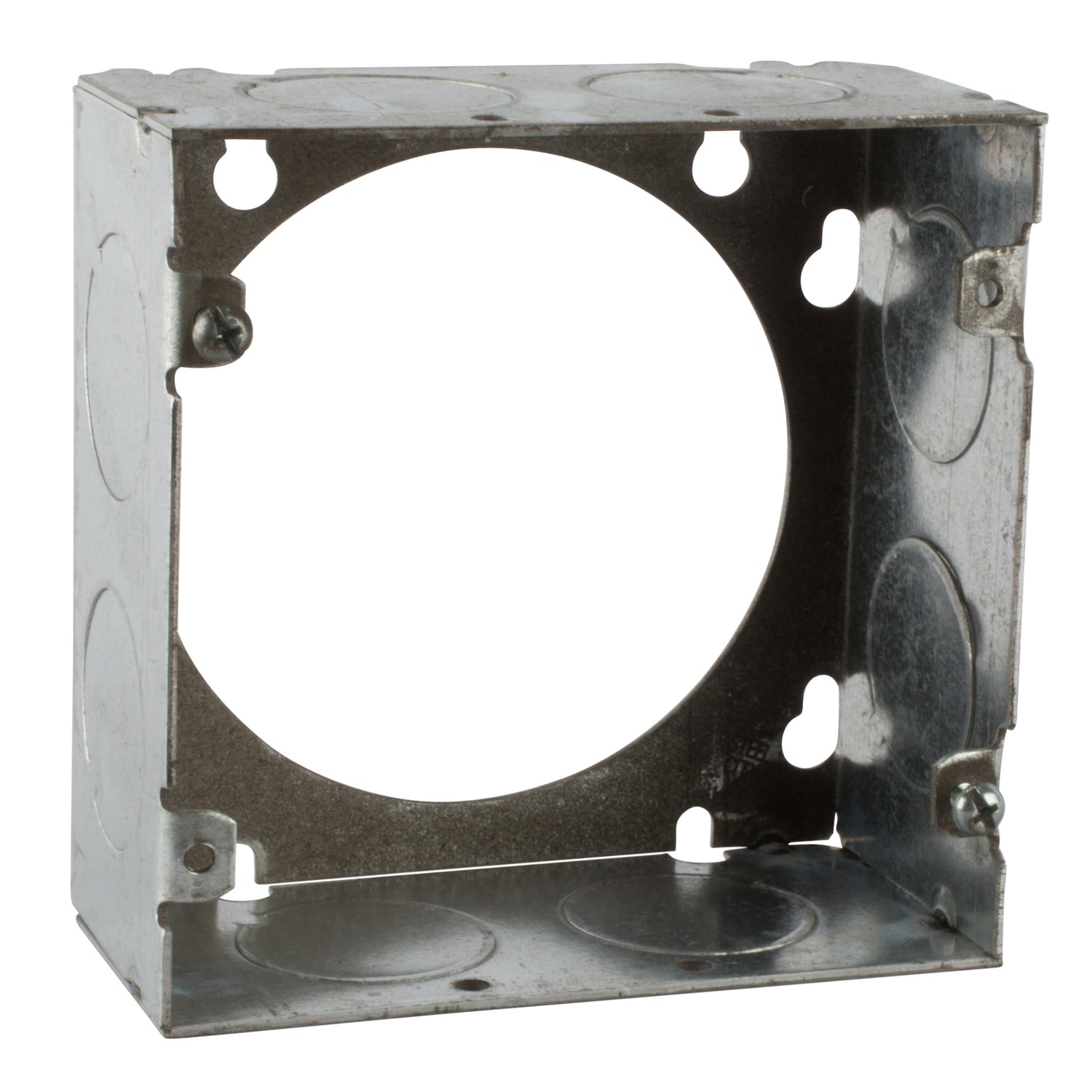 73171-1 Steel City 1-Outlet Welded Style Extension Ring, 4-11/16 in L x 4-11/16 in W x 2-1/8 in D, Steel