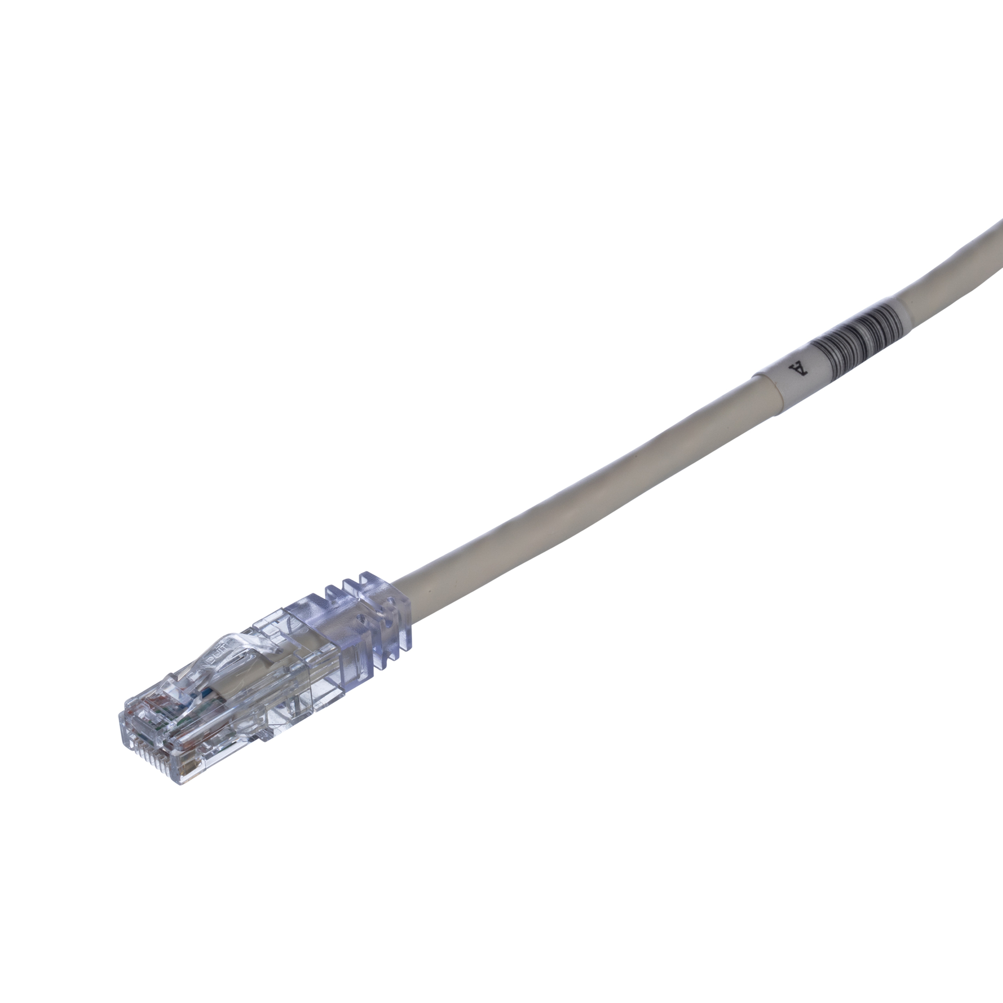 UTPSP15Y PanNet TX6 Plus Class E Patch Cord, Cat 6, 24 AWG U/UTP Copper Stranded Conductor, RJ45 Modular Plug Boot Connector, 15 ft L Cord, Off-White