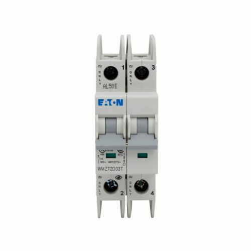 WMZT2D10 Current Limiting Miniature Circuit Breaker, 277/480 V AC, 10 A, 10/15 kA Interrupt, 2 Poles, Thermal Magnetic Trip