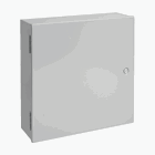 Medium Hinged-Cover Type 1, 16.00x12.00x6.62, Gray, Steel