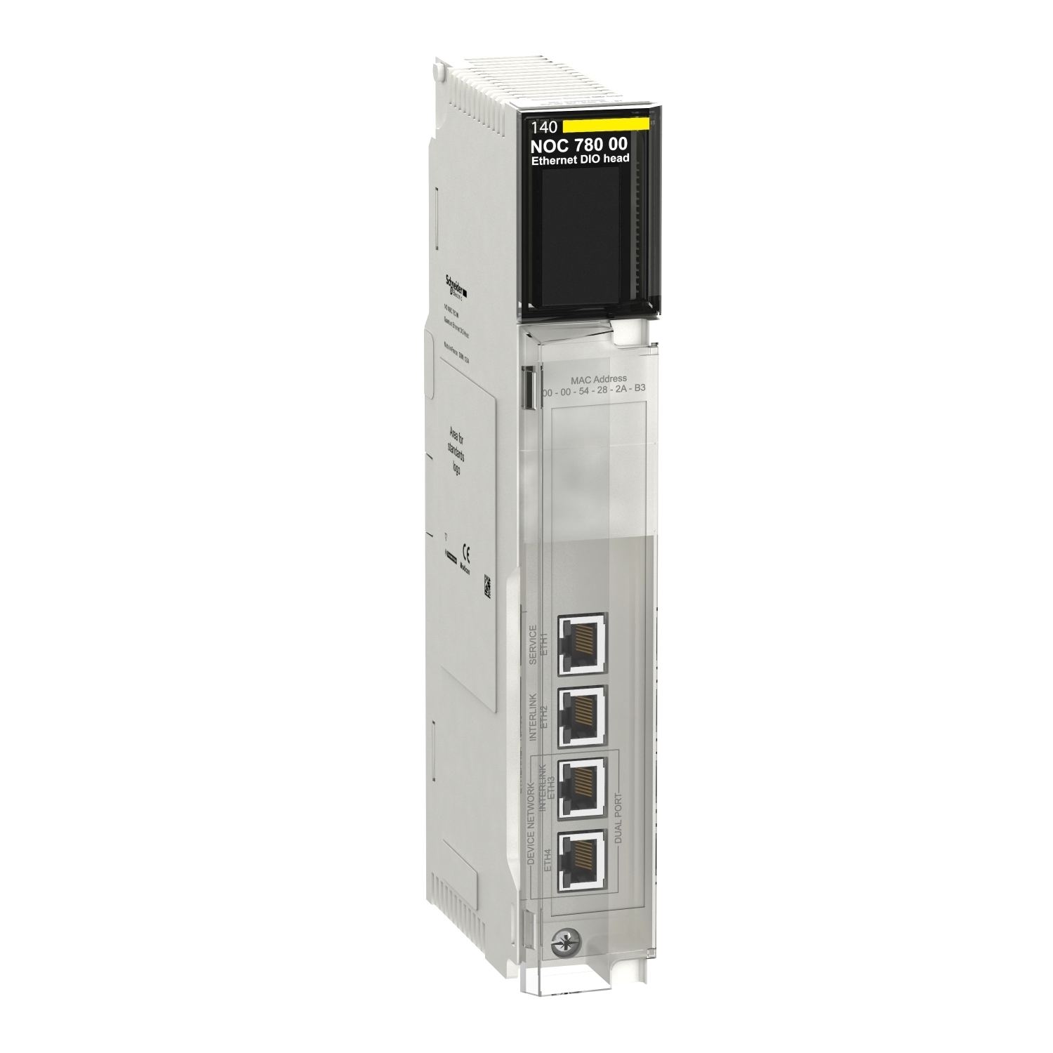 140NOC78000 Ethernet I/O Head Module, 10/100 Mbps Communication
