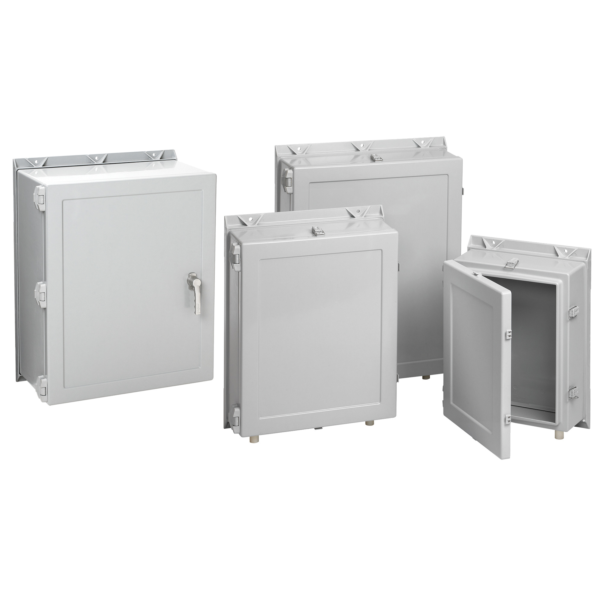 A30H2412GQRLP3PT A17W3 Enclosure, 30-1/4 in L x 24-1/4 in W x 12 in D, NEMA 4X/IP66 NEMA Rating, Fiberglass