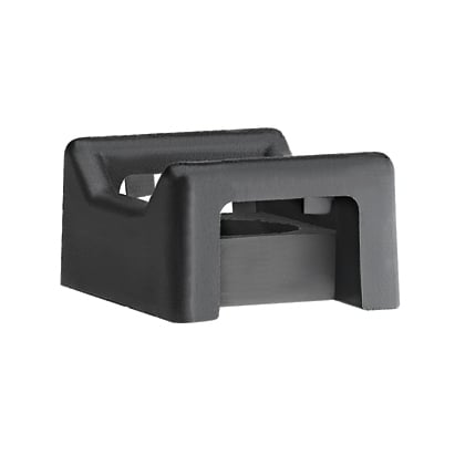 HVTM-06-C0 Hyper-V Weather-Resistant Cable Tie Mount, Threaded Mount, Nylon 6.6, Black