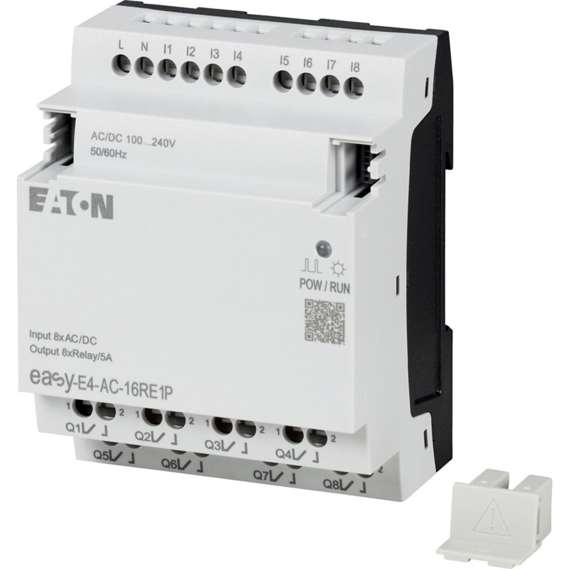 EASY-E4-UC-12RC1 E4 Series Display Programmable Logic Controller, 24 VAC, 12/24 VDC