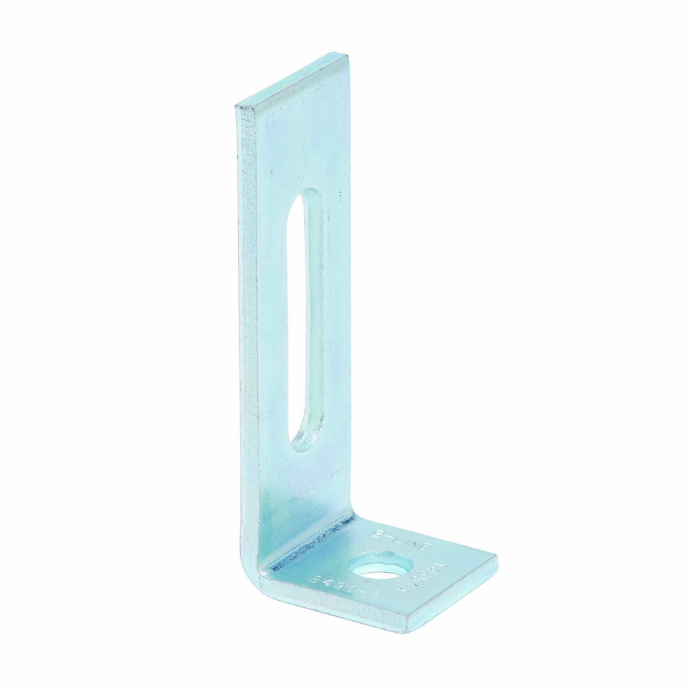 B496-1ZN 90 deg Adjustable Corner Angle, 2 Holes, 4-7/8 in L x 1-7/8 in W x 7/32 in THK, Steel