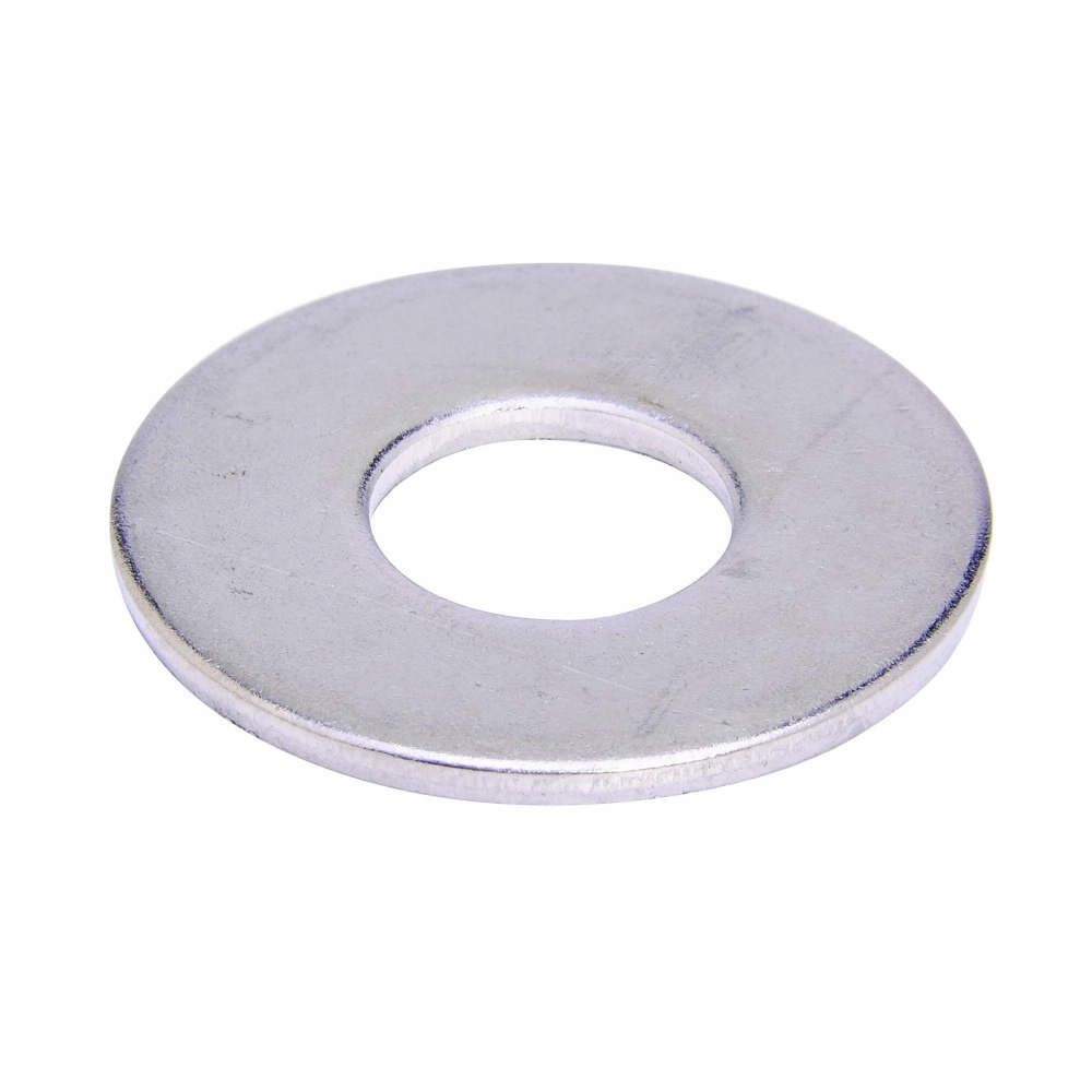 1/2FWZN FW Series Flat Washer, 1/2 in, 9/16 in ID x 1-3/8 in OD, 7/64 in THK, Steel
