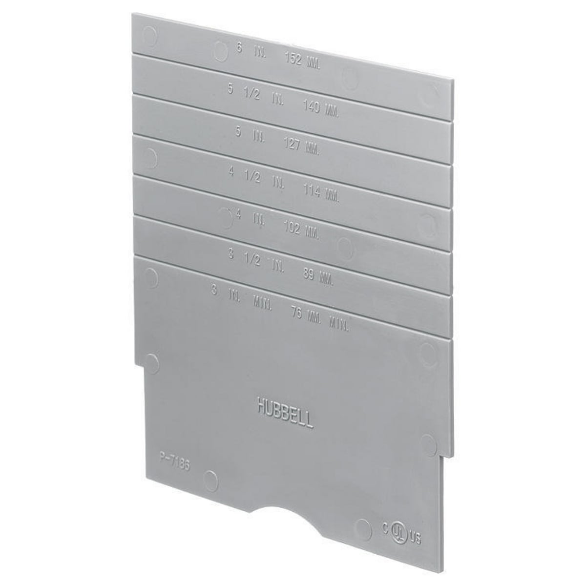 S1DIV1 Replacement Standard Sized Side by Side Divider, Composite, For Use With SystemOne Floor/Wall Box