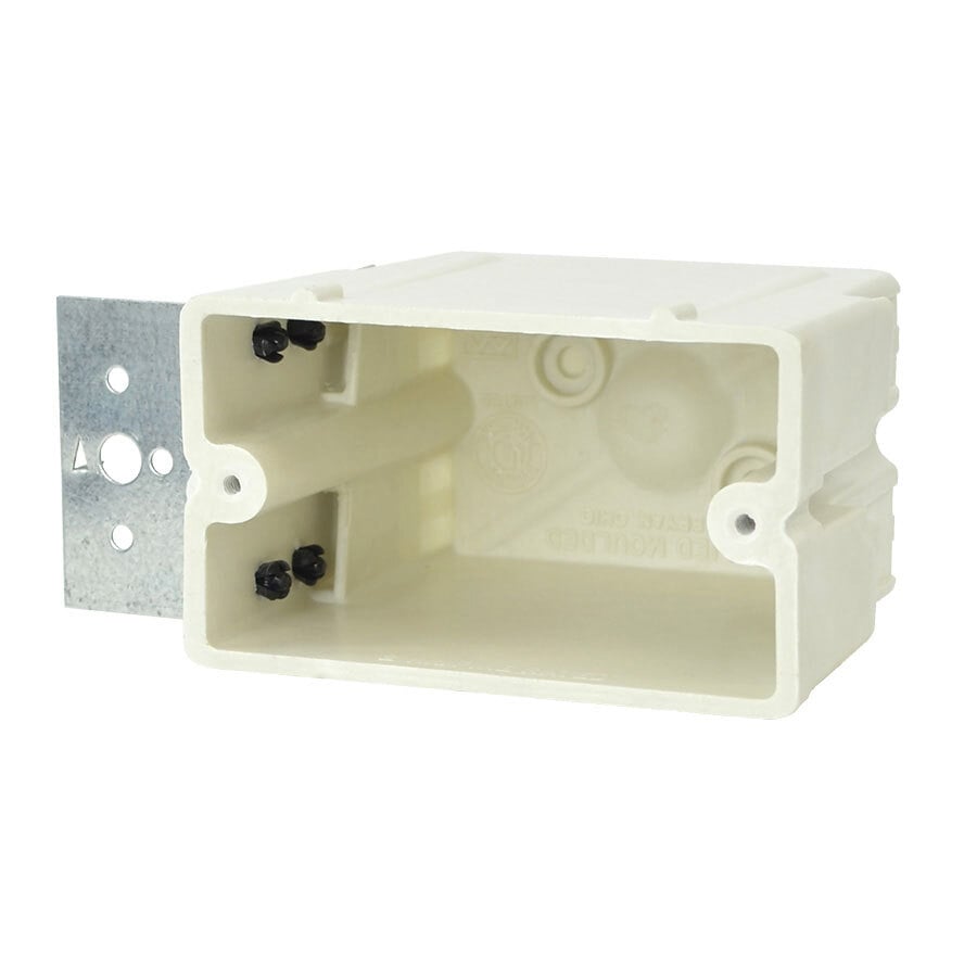 1098-Z4H FiberglassBOX Premier Series Electrical Box, Fiberglass Reinforced Polyester, 20.5 cu-in, 1 Gang, 2 Outlets, 4 Knockouts, 3-13/16 in H x 2-1/4 in W x 3-1/4 in D